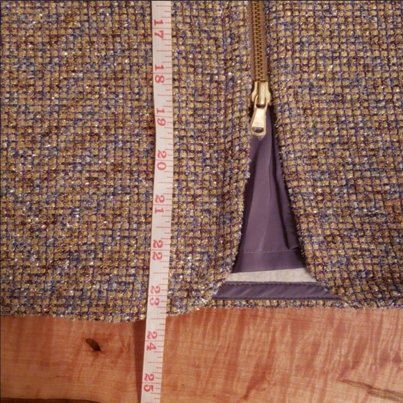 JCrew tweed zip front pencil skirt - Picture 6 of 8